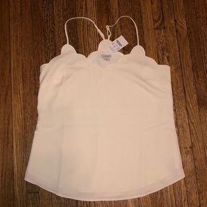 JCrew Scalloped Cami - Brand new!